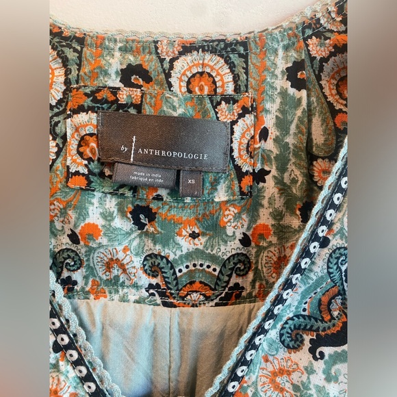 Anthropologie Floral Mini Swing Dress - Picture 4 of 8